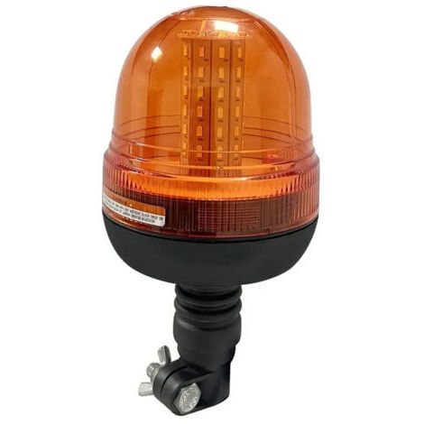 Gyrophare LED Solaire 9 Modes AnTom – Orange Magnétique 12V/24V – Voiture, Camion, Tracteur, Chantier, Urgence