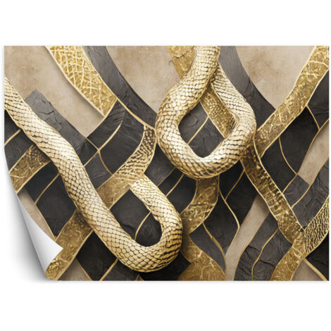 Fototapete Textur Glamour Schlangenhaut 200x140 cm (1/5)