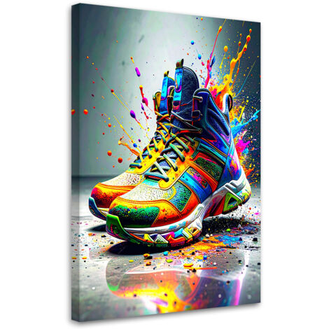 Wandbild Graffiti Bunte Schuhe Street Art 40x60 cm (1/5)