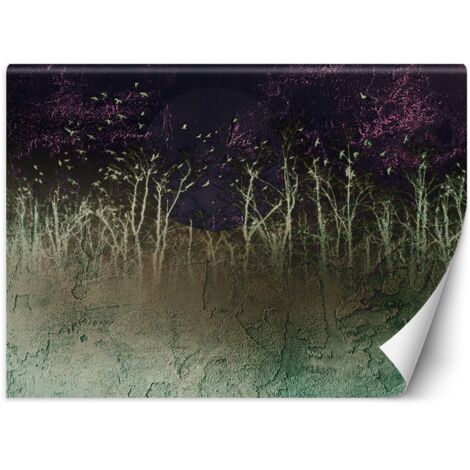 Fototapete Violette Bäume Natur Abstrakt 450x315 cm (1/5)