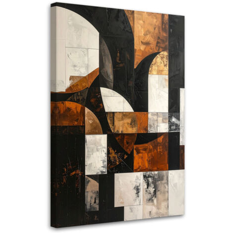 Wandbild Geometrische Formen Abstraktion braun 40x60 cm (1/5)