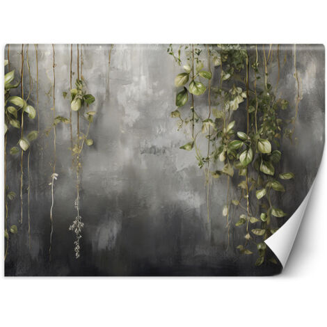 Fototapete Concrete Natura Blätter 200x140 cm (1/5)