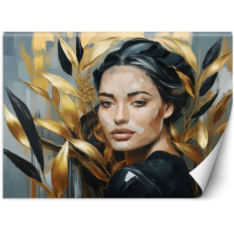 Fototapete Weiblicher Glamour Gold 150x105 cm