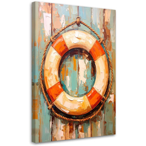 Wandbild See Rettungsring 60x90 cm (1/5)