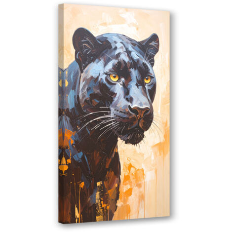 Wandbild Schwarze Panther-Tiere 50x100 cm (1/5)