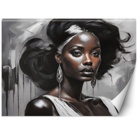 Fototapete Weiblicher Glamour Grau 200x140 cm (1/5)