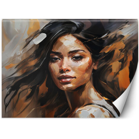 Fototapete Weiblicher Glamour Braun 350x245 cm (1/5)