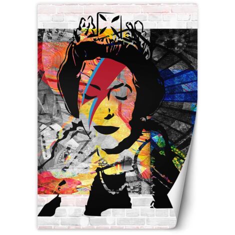 Fototapete Banksy Königin von England 200x280 cm (1/5)