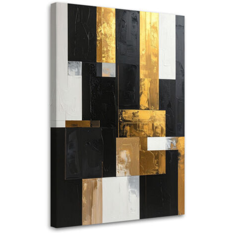 Wandbild Abstraktion mit goldenen Akzenten 40x60 cm (1/5)