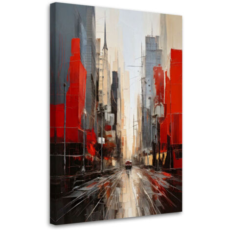 Wandbild Stadt Modern Abstraktion 40x60 cm (1/5)