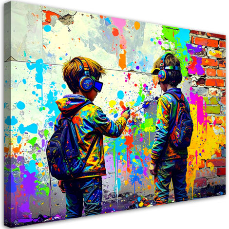 Wandbild Graffiti Street Art 100x70 cm (1/5)