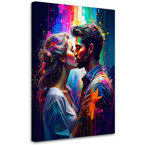 Wandbild Paar Liebe Kuss 40x60 cm (1/5)