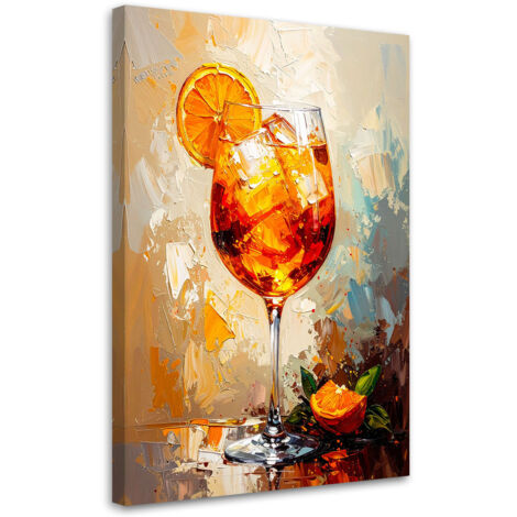 Wandbild Aperol Cocktail Frucht 70x100 cm