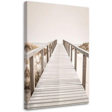 Wandbild Pier Strandlandschaft Natur 60x90 cm (1/5)