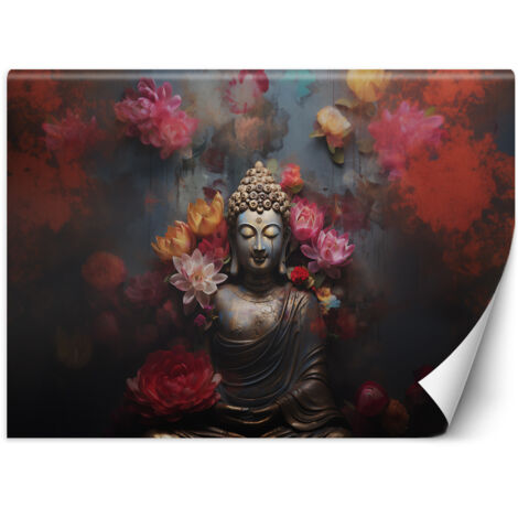 Fototapete Buddha Zen Blumen abstrakt 400x280 cm (1/5)