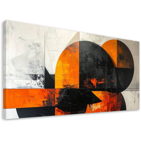 Wandbild Abstrakte Kreise Formen orange 80x40 cm (1/5)