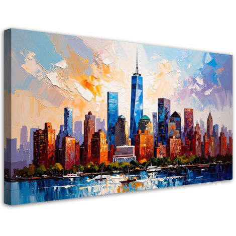 Wandbild Büros New York Manhattan 80x40 cm (1/5)
