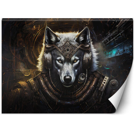 Fototapete Wolf Abstrakte Tiere 200x140 cm (1/5)