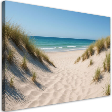 Wandbild Strand Meer Dünen Shabby Chic 60x40 cm