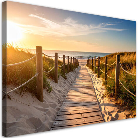 Wandbild Weg zum Strand Landschaft 90x60 cm (1/5)