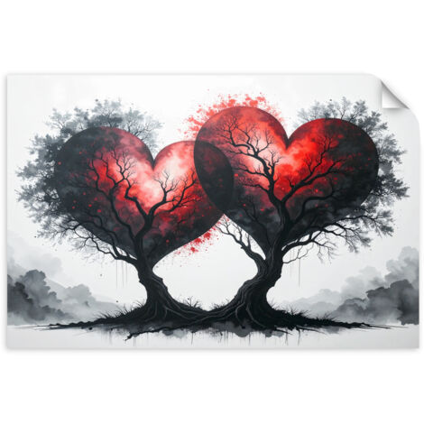Selbstklebendes Poster – Wandsticker Bild für das Kinderzimmer Afrikanische Tiere Boho 100x70 cm