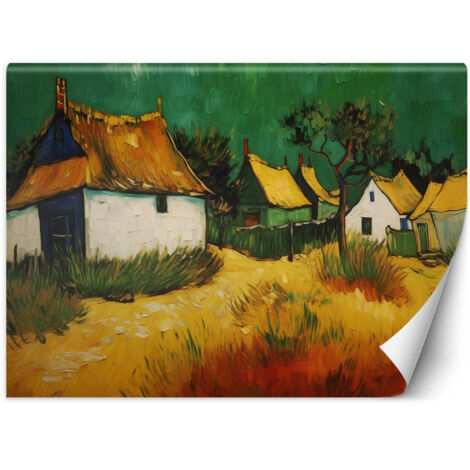 Fototapete Strohgedeckte Häuschen - V. van Gogh 200x140 cm (1/5)