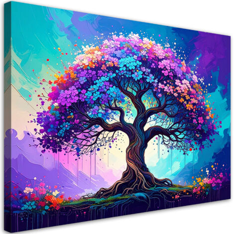 Wandbild Baum des Lebens Abstrakt 60x40 cm (1/5)