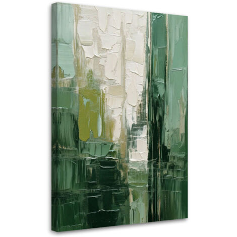 Wandbild Abstraktion Textur Grün 40x60 cm (1/5)
