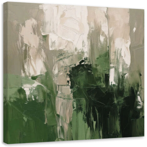 Wandbild Abstraktion Natur Grün 50x50 cm