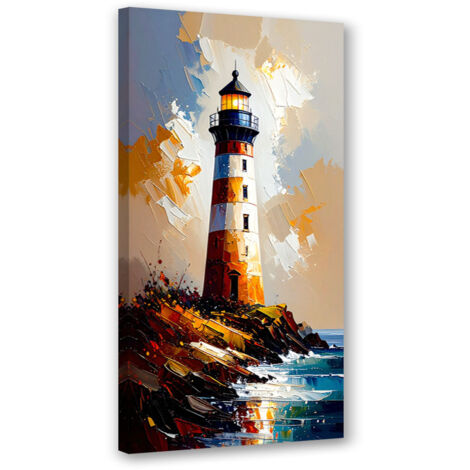 Wandbild Leuchtturm Natur 40x80 cm (1/5)