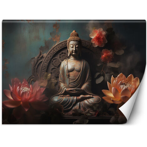 Fototapete Buddha Zen Blumen 150x105 cm (1/5)