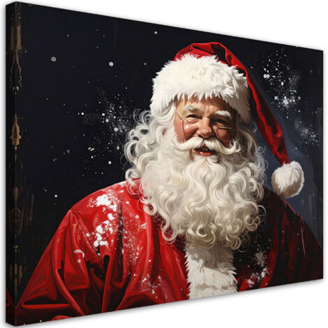 Wandbild Weihnachtsmann 90x60 cm (1/5)