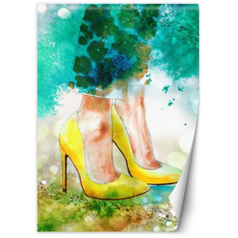 Fototapete Gelbe Stilettos 150x210 cm (1/5)