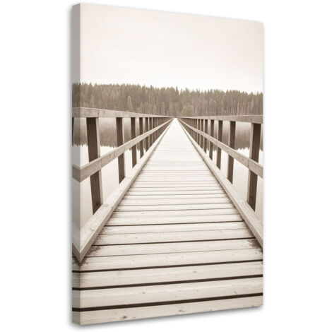 Wandbild Pier Seelandschaft Natur 40x60 cm (1/5)