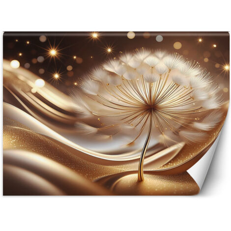 Fototapete Blumen Gold Glamour 250x175 cm (1/5)