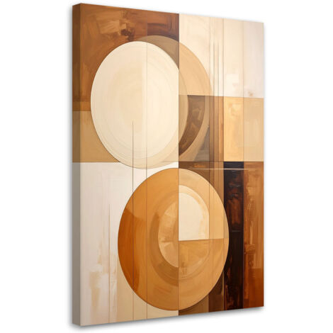 Wandbild Geometrische Kreise in Beigetönen 40x60 cm (1/5)