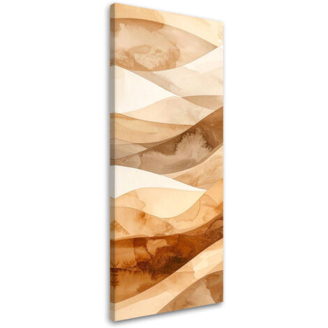 Wandbild Abstrakte Wellen pastellbeige 30x90 cm (1/5)