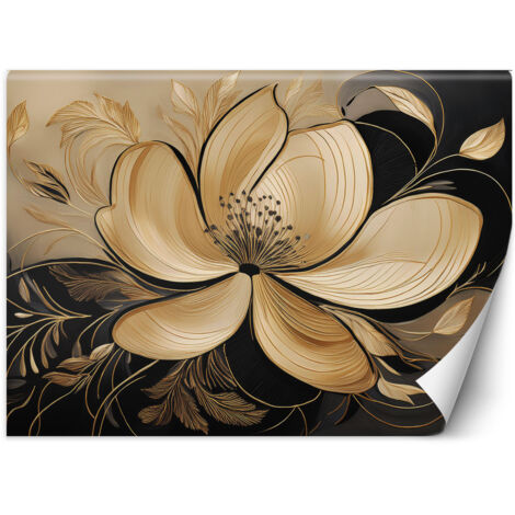 Fototapete Blumen Blätter Glamour 350x245 cm (1/5)