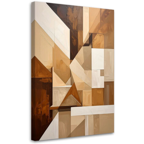 Wandbild Abstrakte Linien und Formen beige 70x100 cm (1/5)