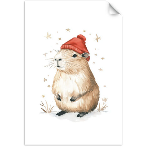 Selbstklebendes Poster – Wandsticker Rakete in den Wolken im Weltraum 20x30 cm (1/3)