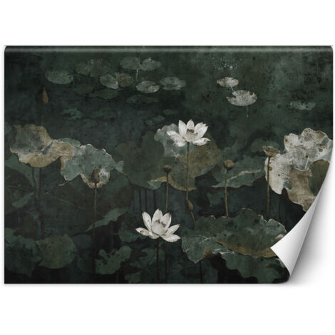 Fototapete Vintage Seerosen 200x140 cm (1/5)