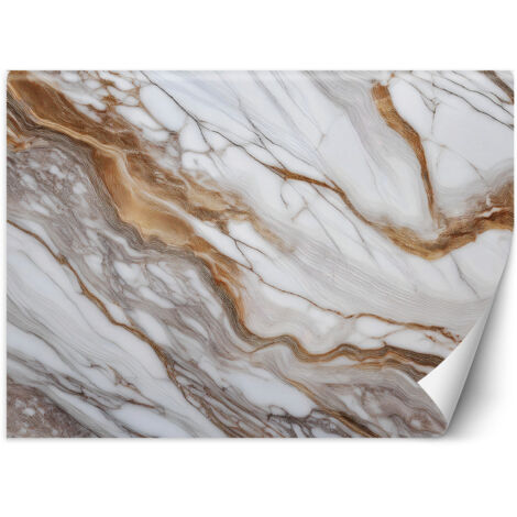 Fototapete Grau-Beige Marmor Abstraktion 400x280 cm