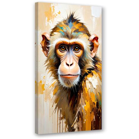 Wandbild Bunte Affen Tiere Afrika 40x80 cm (1/5)