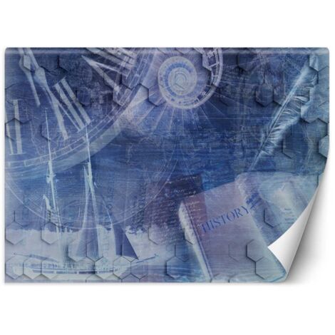 Fototapete Die Zeit vergeht Abstrakt blau 300x210 cm (1/5)