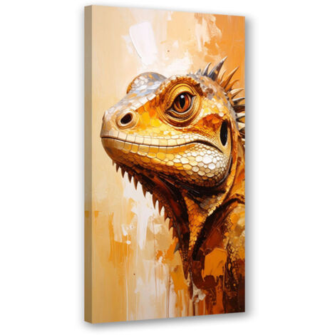 Wandbild Eidechsenkopf-Reptilien 40x80 cm (1/5)