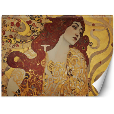Fototapete Frau mit langem Haar - G. Klimt 300x210 cm (1/5)