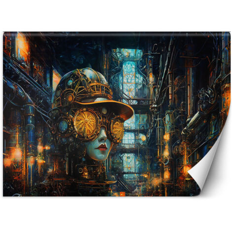 Fototapete Weiblicher Steampunk Abstraktion 100x70 cm (1/5)