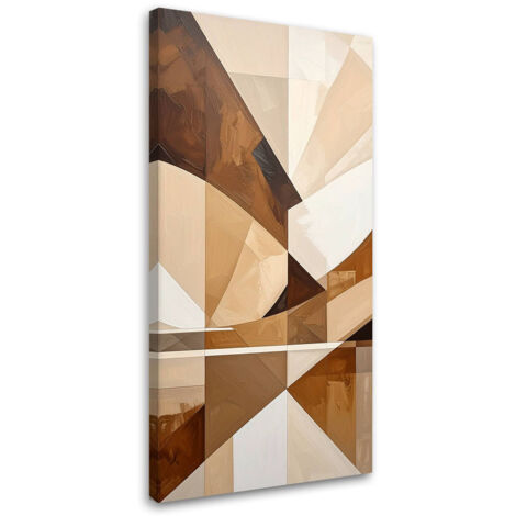 Wandbild Formen Figuren Geometrische Abstraktion 40x80 cm (1/5)