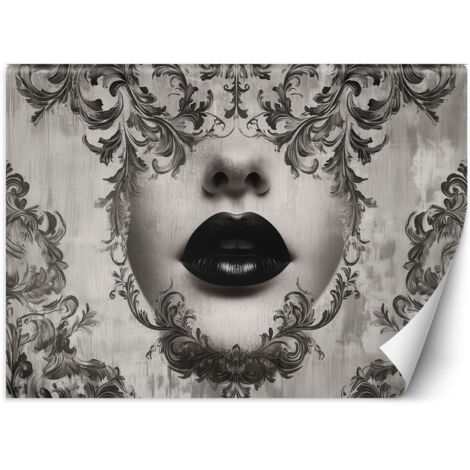 Fototapete Frauengesicht Lippen Abstraktion 250x175 cm (1/5)