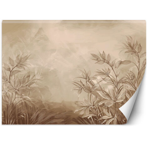 Fototapete Pflanzen Wiese Beige 450x315 cm (1/5)